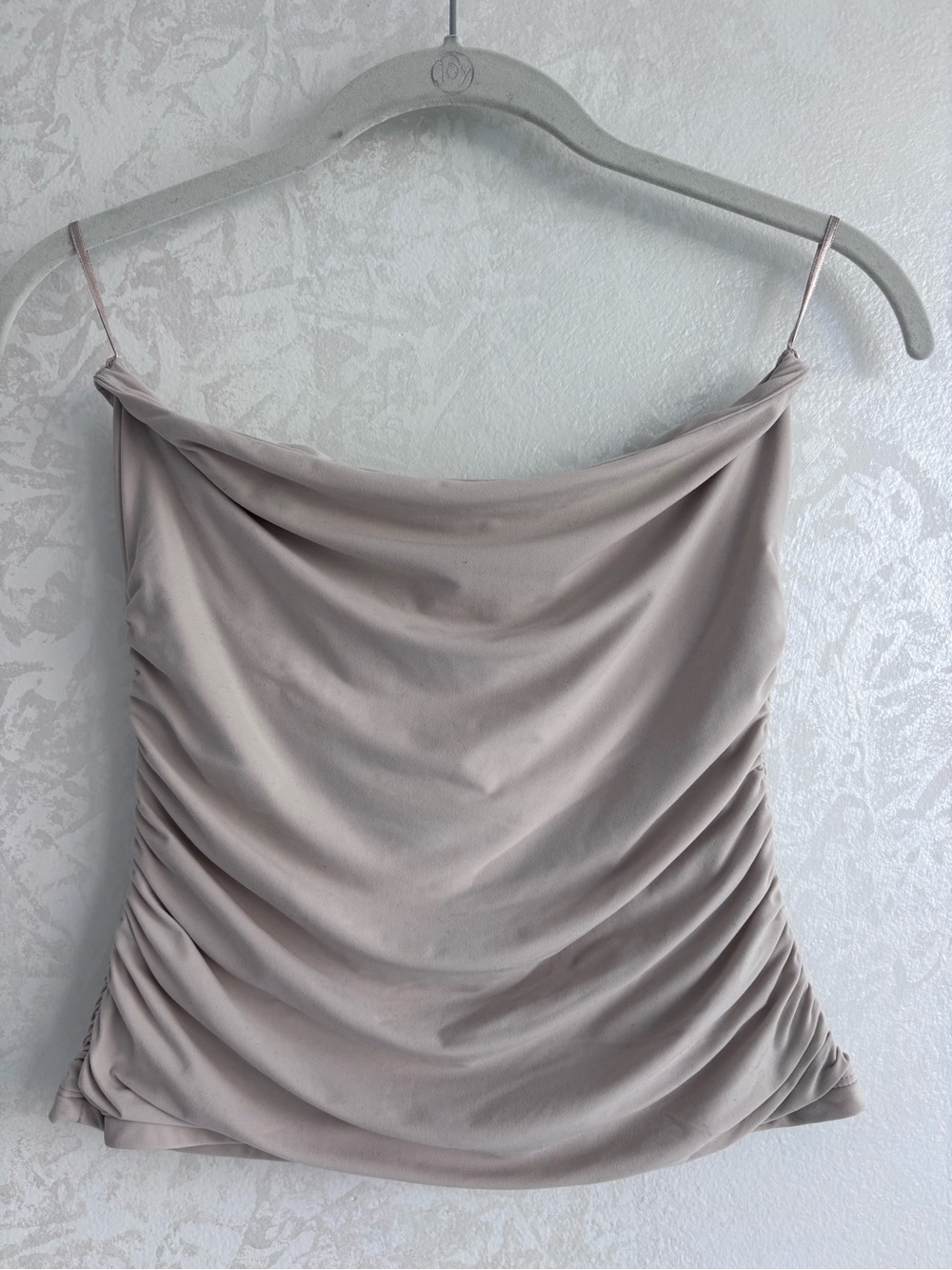 abercrombie and fitch Strapless Side Ruched Top S